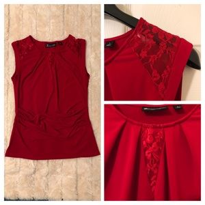 7th Avenue Lace Inset Shell Top